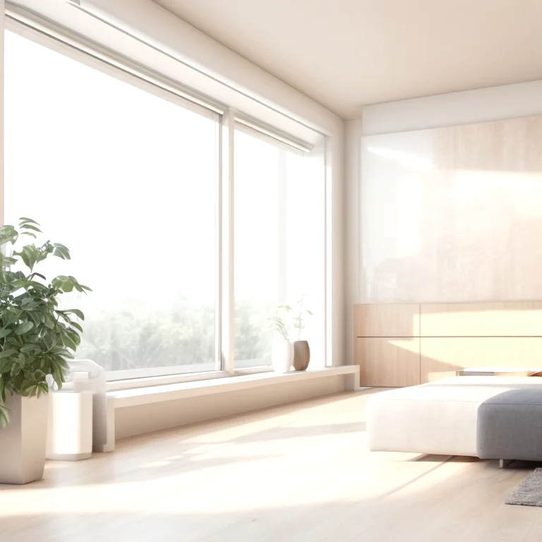 KI-Klimaanlage auf Wand montiert